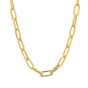 GOLD LONG LINK CHAIN NECKLACE