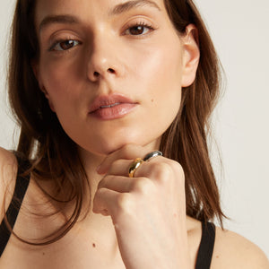 Perfect Match Two-Tone Ring Set NikNenz™ Premium Gold & Diamonds