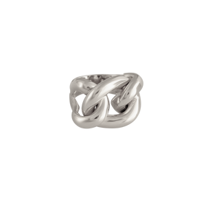 SILVER CHUNKY CHAIN RING