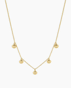 Scallop Mini Necklace NikNenz™ Premium Gold & Diamonds