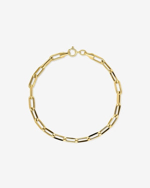 Stylish Paperclip Chain Bracelet - Modern Elegance for Every Occasion.