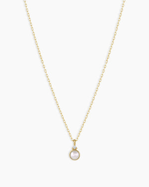14K Gold Birthstone Necklace