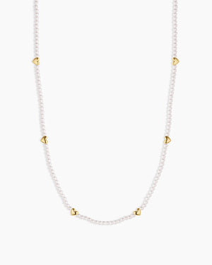 Amour Pearl Necklace NikNenz™ Premium Gold & Diamonds