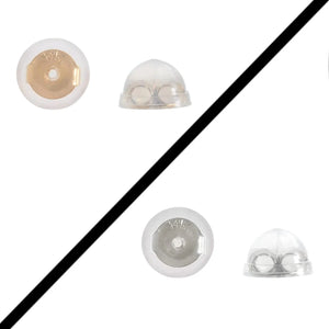 Silicone Covered 14K Solid Gold Replacement Backings for Pushback Earrings