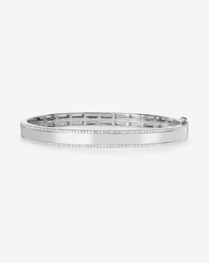 Elegant Diamond Border Bangle - Timeless Beauty for Every Occasion.