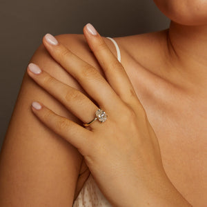 3Ct Oval Lab Grown Diamond Solitaire Ring NikNenz™ Premium Gold & Diamonds