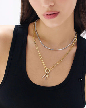 Radiant Luxe Diamond Tennis Necklace.