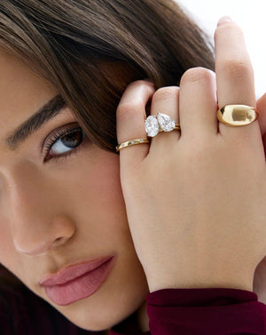 Elegant Whisper Thin® Duet: Oval & Pear - Size 4.70.