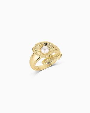 Pearl Locket Ring