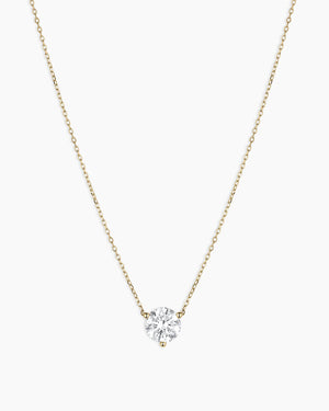 14K Lab Grown Diamond Solitaire Necklace