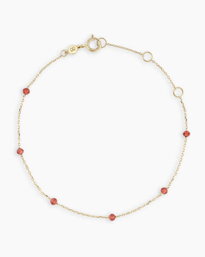 14K Gold Newport Birthstone Bracelet