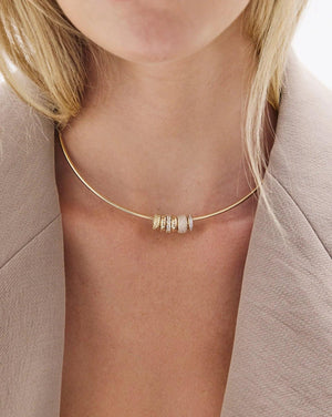 Eternal Elegance: Scattered Diamond Eternity Bead.