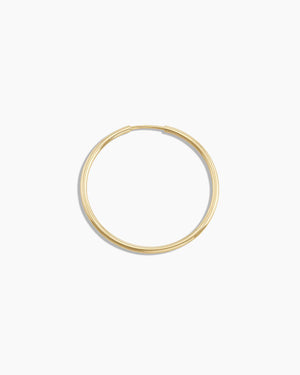 14K Gold Classic Single Hoop