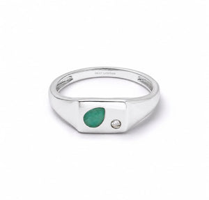 Estée Lalonde Birthstone Pinky Ring Sterling Silver