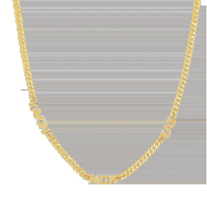Mini Name Cuban Chain Necklace