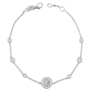 Personalized 14K Gold & Diamond Initial Coin Bracelet – A Luxe Gift for Birthdays & Every Day.