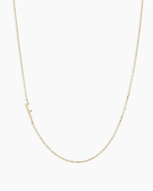 14K Gold Alphabet Necklace NikNenz™ Premium Gold & Diamonds
