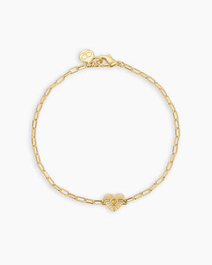 Birthstone Heart Bracelet