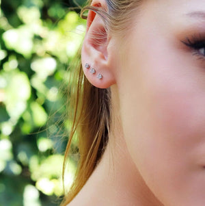 Small Stud Earrings, Tiny Gold Stud, 18K Gold Plated 1.5Mm, 2Mm 3Mm, CZ Stud Earring, Small Gold Stud, Dainty Earrings, Gift for Her