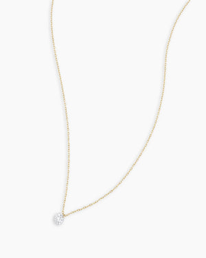18K Floating Diamond Statement Necklace