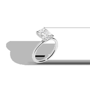 3Ct Emerald Lab Grown Diamond Solitaire Ring NikNenz™ Premium Gold & Diamonds