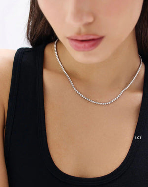 Radiant Luxe Diamond Tennis Necklace.