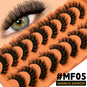 VELTRINAY Cat Eye Lashes False Lashes 3D Faux Mink Lashes Fluffy Volume Strip Lashes Cat Eyelashes Lashes Fake Eyelashes Makeup