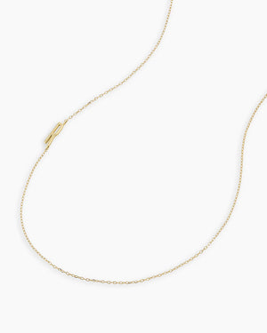 14K Gold Alphabet Necklace NikNenz™ Premium Gold & Diamonds