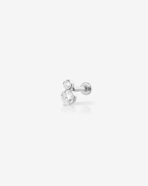 Duo Lab Diamond Flatback Studs - Sparkle with Elegance.