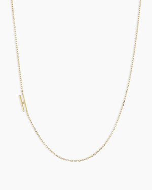 14K Gold Alphabet Necklace NikNenz™ Premium Gold & Diamonds