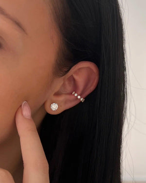 Radiant Starlight Lab Diamond Ear Cuff.