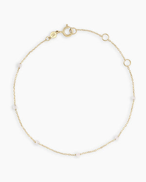 14K Gold Newport Birthstone Bracelet