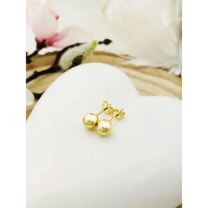 Ball Earrings, Dangle Earrings, Stud Earrings, Ear Jewelry, Yellow Gold, Pair, 585 Gold (14KT)