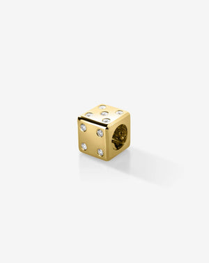 Eternity Bead with Dazzling Diamond Dice Design.