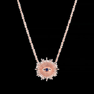 Sunburst Evil Eye Necklace