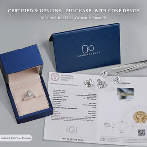 Real Oval Lab Grown Diamond Engagement Ring Oval Lab Diamond Anniversary Ring Oval Brilliant Lab Diamond Ring Oval Proposal Ring for Her
