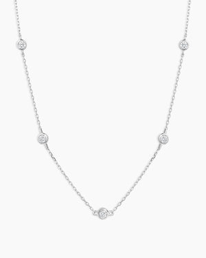 Classic Five Diamond Necklace
