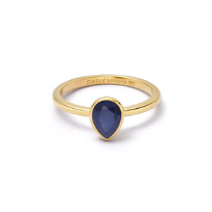 Birthstone Ring 18Ct Gold Plate