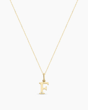 Diamond Vintage Alphabet Charm Necklace