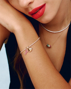Personalized Gemstone Initial Pendant - Customizable Elegance.