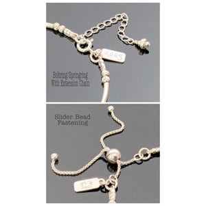 50th Birthday Elegance: Adjustable 925 Sterling Silver Statement Bracelet for Women.