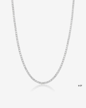 Timeless Elegance: Classic Diamond Tennis Necklace.