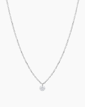 18K Floating Diamond Necklace