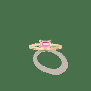 Birthstone Baguette Ring - Garnet NikNenz™ Premium Gold & Diamonds