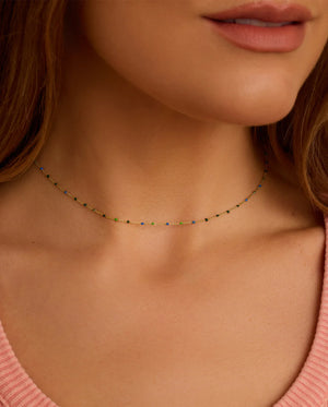 Capri Short Necklace NikNenz™ Premium Gold & Diamonds