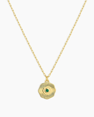Birthstone Coin Necklace