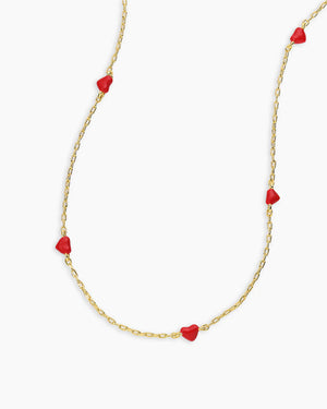 Amour Necklace Red NikNenz™ Premium Gold & Diamonds