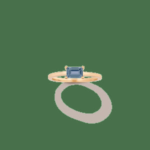 Birthstone Baguette Ring - Alexandrite NikNenz™ Premium Gold & Diamonds