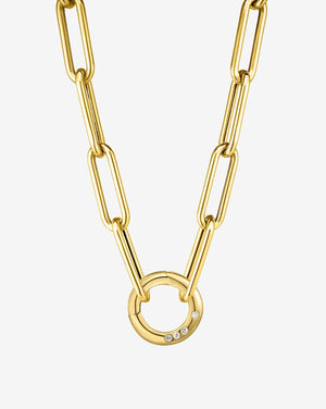 Elegant Split Chain Necklace - A Statement Accessory for Every Occasion.