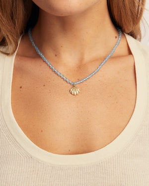 Porto Scallop Necklace NikNenz™ Premium Gold & Diamonds